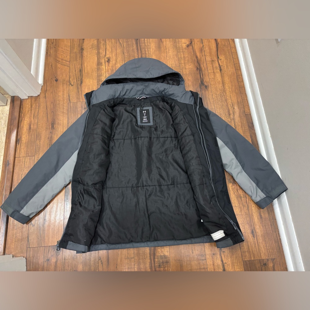 Under Armour Boys Hooded Water Repellent Winter Coat Jacket, Large - Picture 13 of 16